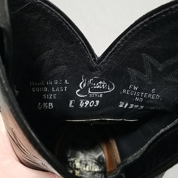 Vintage JUSTIN BOOTS signed 1994 - Picture 15 of 16